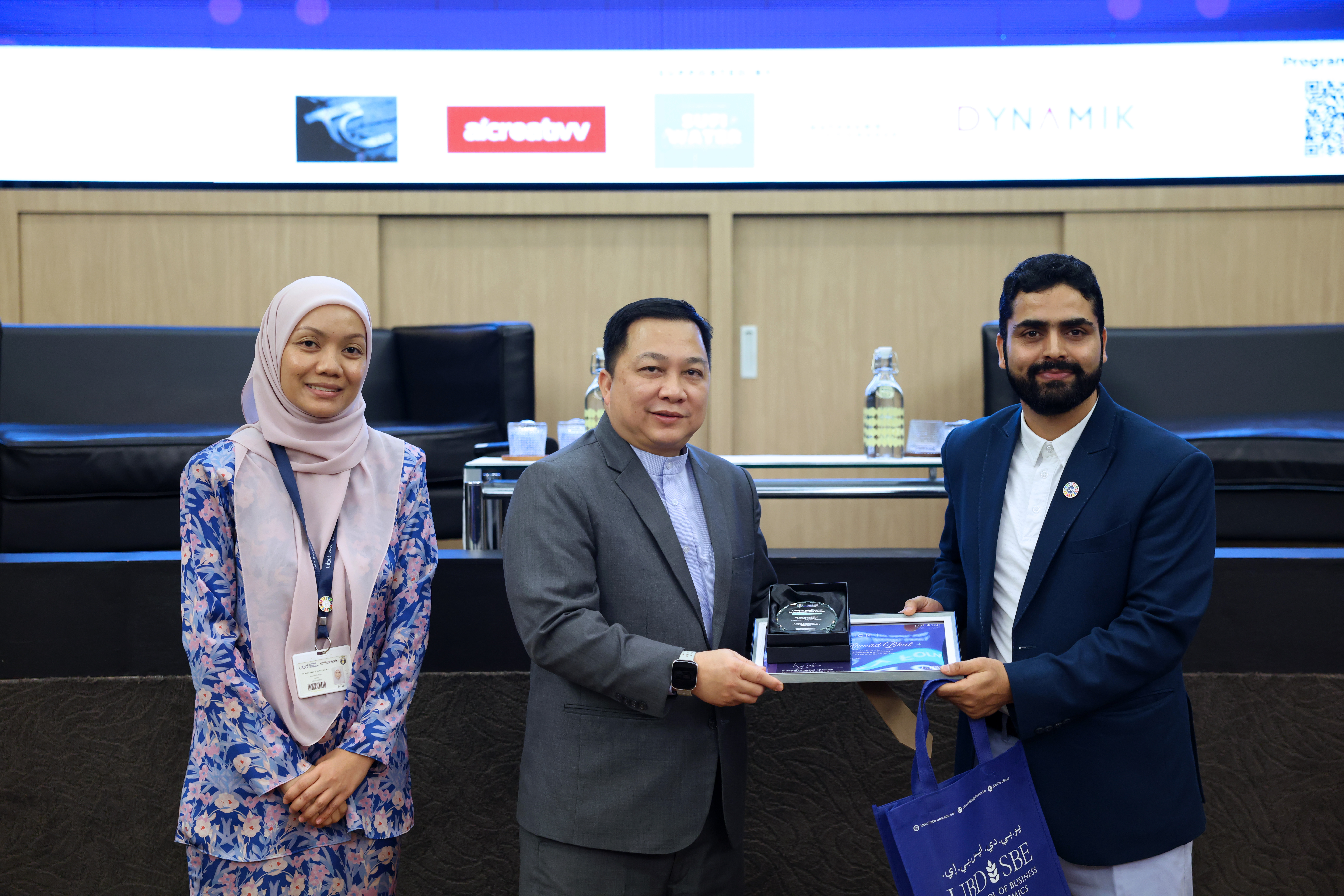 With Deputy VC UBD and Dean SBE